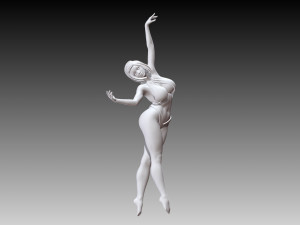Woman Body Builder Modèles 3D en vedette