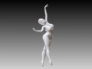 Woman Body Builder 3D Print Model