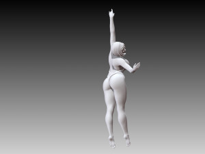 Woman Body Builder Modèles 3D en vedette