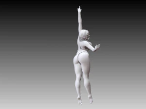 Woman Body Builder 3D Print Model