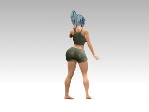 Woman Body Builder 3D 프린트 모델