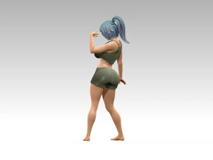 Woman Body Builder 3D Print Model