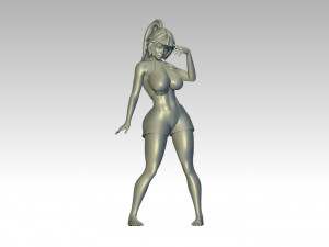 Woman Body Builder 3D 프린트 모델
