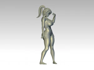 Woman Body Builder 3D Print Model