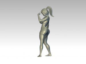 Woman Body Builder 3D 프린트 모델