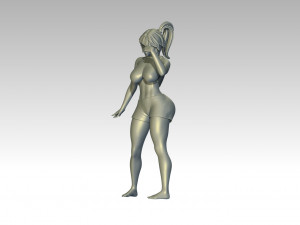 Woman Body Builder 3D 프린트 모델