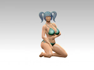 Woman Body Builder 3D Print Model