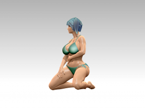 Woman Body Builder Modello di stampa 3D