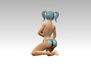 Woman Body Builder Modello di stampa 3D