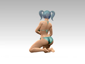 Woman Body Builder 3D Print Model
