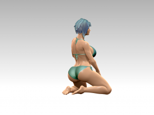 Woman Body Builder Modello di stampa 3D