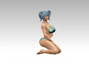 Woman Body Builder 3D Print Model