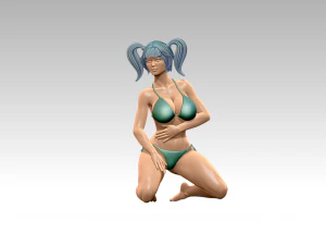 Woman Body Builder 3D Print Model