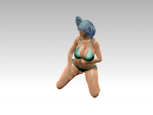 Woman Body Builder Modello di stampa 3D