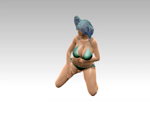 Woman Body Builder 3D Print Model