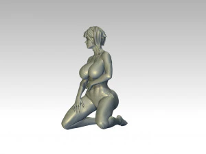 Woman Body Builder 3D Print Model