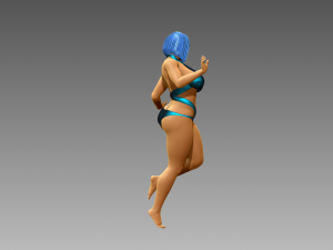 Woman Body Builder 3D-printmodel