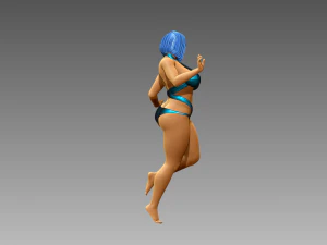 Woman Body Builder 3D Print Model