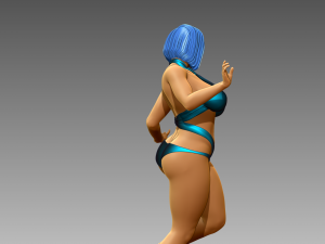 Woman Body Builder 3D-printmodel