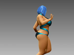 Woman Body Builder 3D Print Model