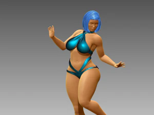 Woman Body Builder 3D Print Model