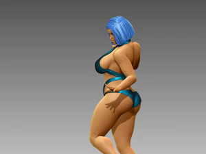Woman Body Builder 3D Print Model