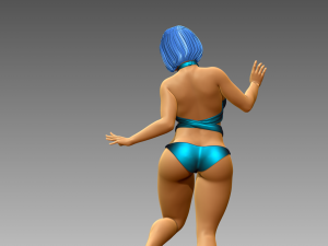 Woman Body Builder 3D-printmodel