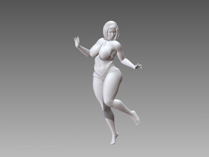 Woman Body Builder 3D-printmodel