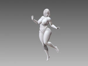 Woman Body Builder 3D Print Model