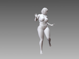 Woman Body Builder 3D-printmodel