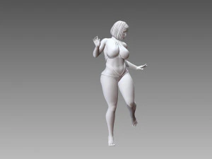 Woman Body Builder 3D Print Model