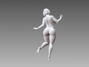 Woman Body Builder 3D-printmodel