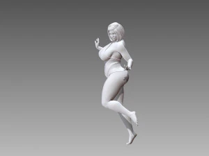 Woman Body Builder 3D Print Model