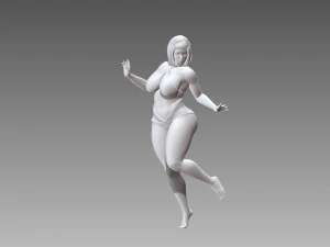 Woman Body Builder 3D Print Model