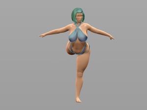 Woman Body Builder 3D Принт Модель