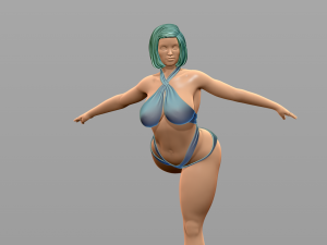 Woman Body Builder 3D Принт Модель