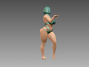 Woman Body Builder 3D Print Model