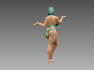 Woman Body Builder 3D Print Model