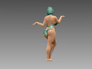 Woman Body Builder 3D Print Model