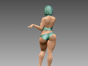 Woman Body Builder 3D Print Model