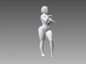 Woman Body Builder 3D Print Model
