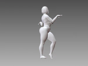 Woman Body Builder 3D Print Model