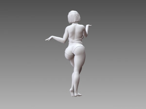 Woman Body Builder 3D Print Model