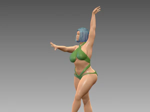 Woman Body Builder 3D Print Model