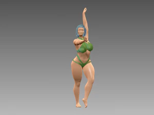 Woman Body Builder 3D Print Model
