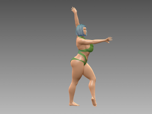 Woman Body Builder 3D Принт Модель