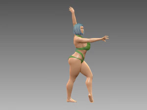 Woman Body Builder 3D Print Model