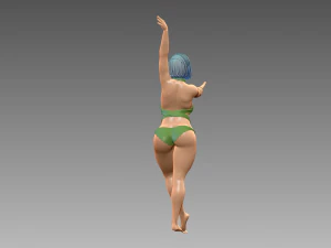 Woman Body Builder 3D Print Model