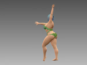 Woman Body Builder 3D Print Model