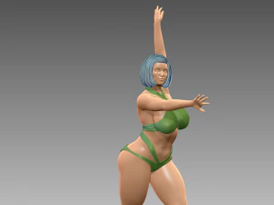 Woman Body Builder 3D Print Model